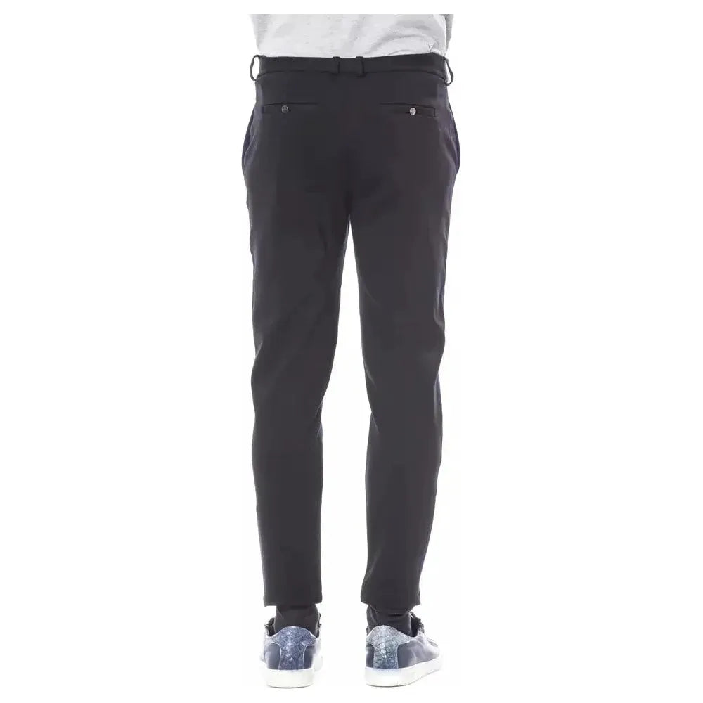 Verri Blue Viscose Men Pant