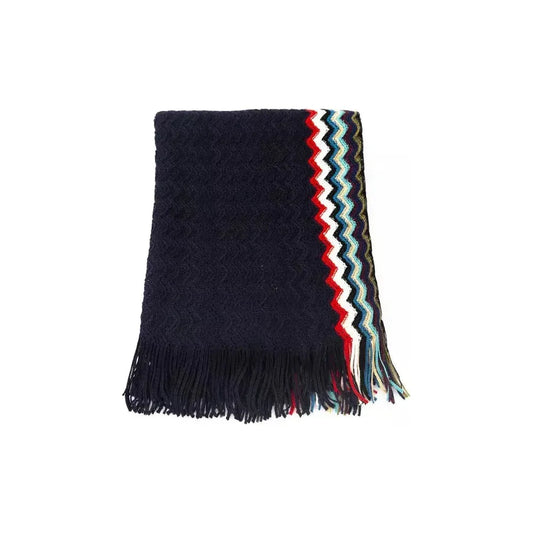 Missoni Black Wool Men Scarf MI-22224