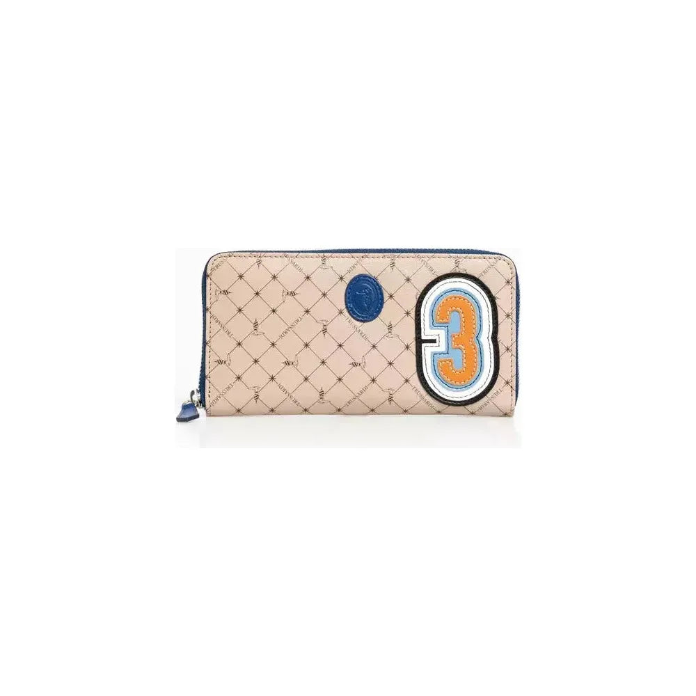 Trussardi Beige Leather Men Wallet