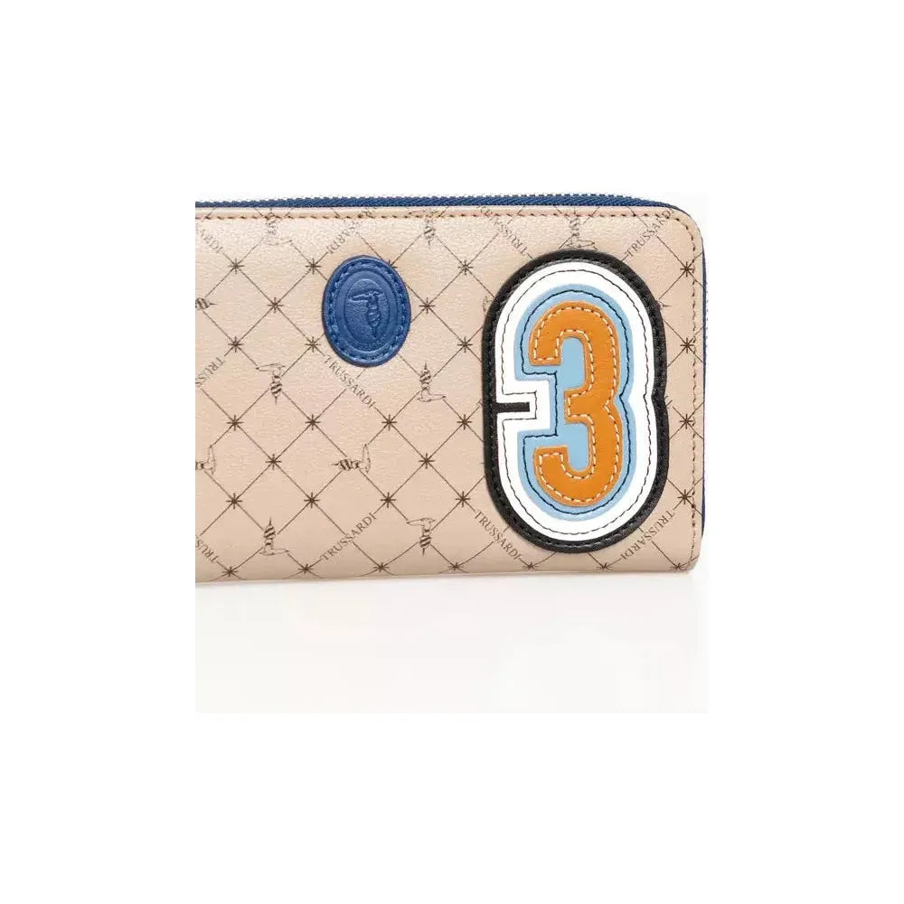 Trussardi Beige Leather Men Wallet
