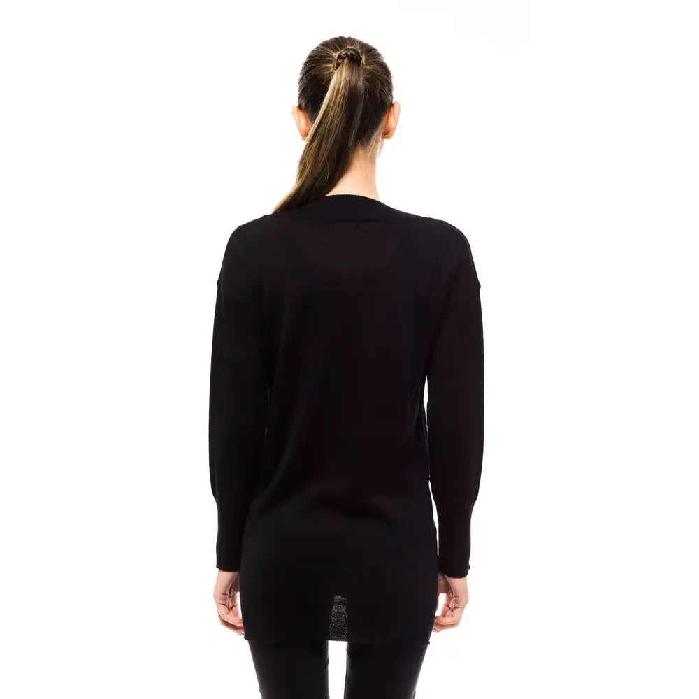 Montana Blu Black Wool Women Sweater