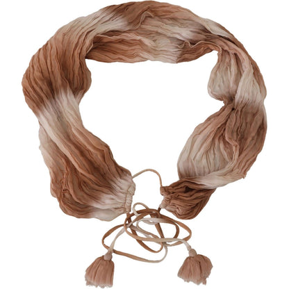 Ermanno Scervino Multicolor Silk Wrap Shawl Foulard Scarf