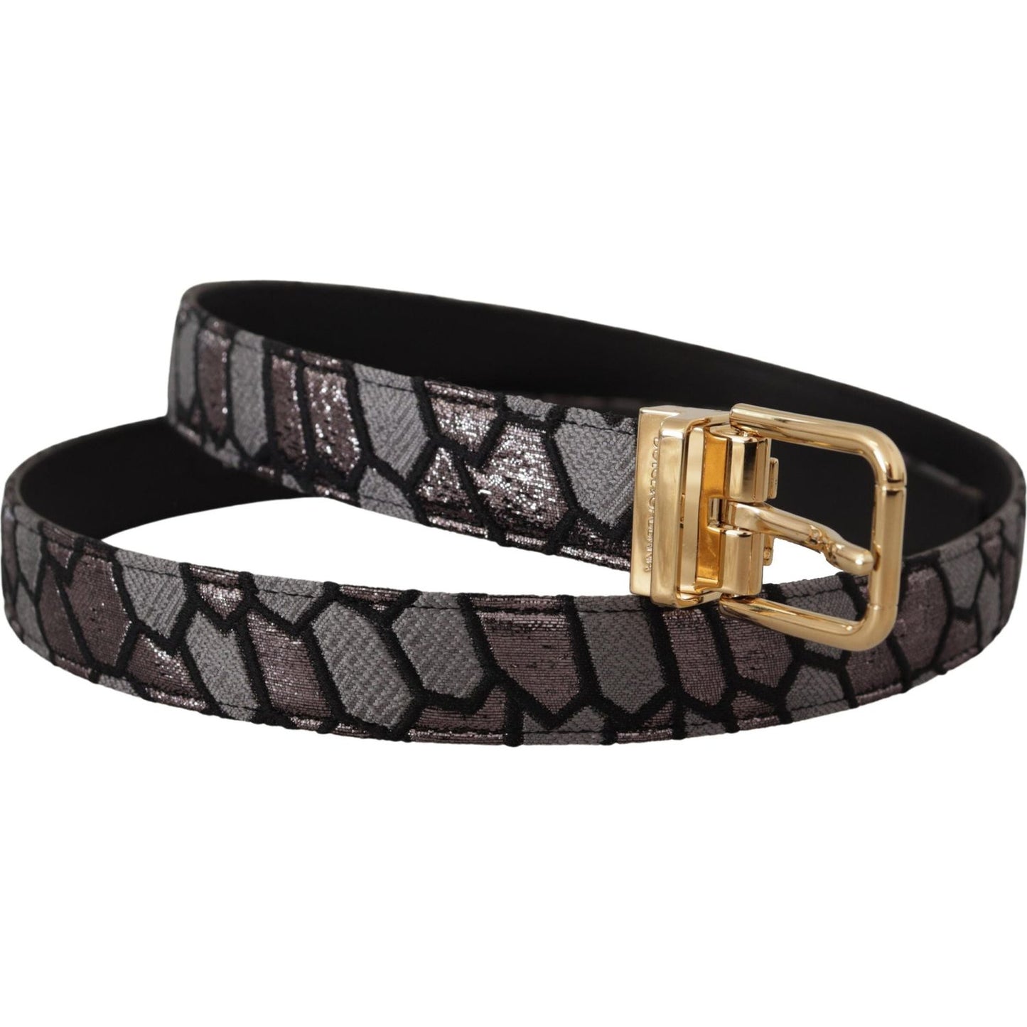 Dolce & Gabbana Multicolor Patchwork Leather Gold Jaquard Belt 1728,67345645728,90 cm / 36 Inches,Accessories,Belts - Accessories,Belts - Men - Accessories,Dolce & Gabbana,Material: Leather,Men,Men - Accessories,Multicolor,New with tags,Regular Belts - Be