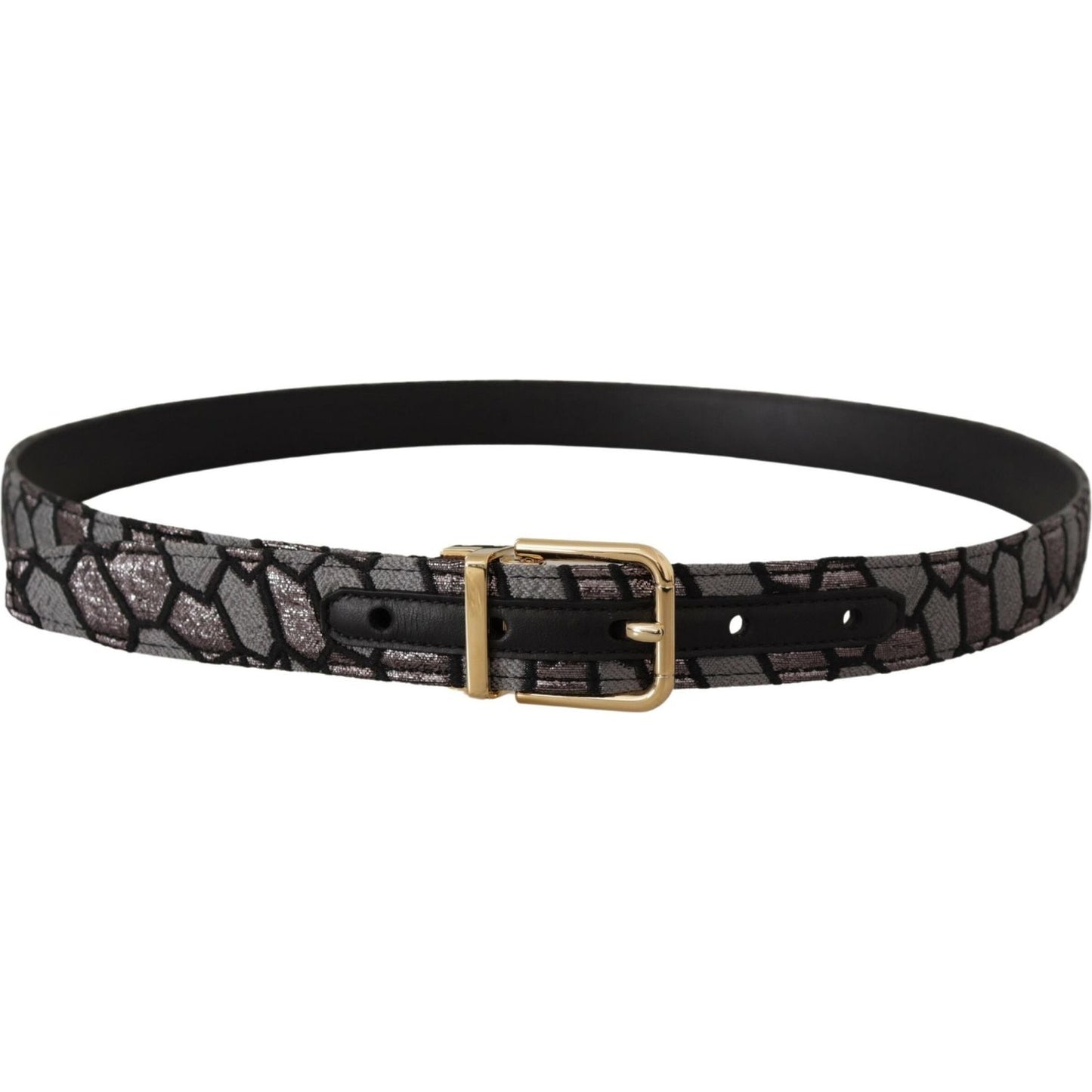 Dolce & Gabbana Multicolor Patchwork Leather Gold Jaquard Belt 1728,67345645728,90 cm / 36 Inches,Accessories,Belts - Accessories,Belts - Men - Accessories,Dolce & Gabbana,Material: Leather,Men,Men - Accessories,Multicolor,New with tags,Regular Belts - Be