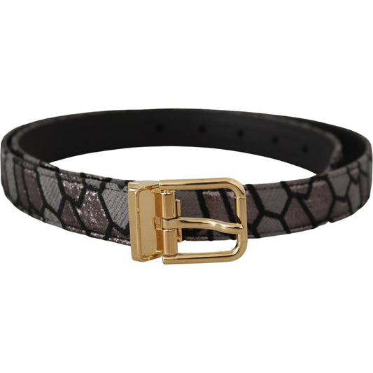 Dolce & Gabbana Multicolor Patchwork Leather Gold Jaquard Belt 1728,67345645728,90 cm / 36 Inches,Accessories,Belts - Accessories,Belts - Men - Accessories,Dolce & Gabbana,Material: Leather,Men,Men - Accessories,Multicolor,New with tags,Regular Belts - Be