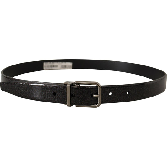 Dolce & Gabbana Black Vernice Puntinata Leather Silver Tone Metal Belt 1728,67345645728,90 cm / 36 Inches,Accessories,Belts - Accessories,Belts - Men - Accessories,Black,Dolce & Gabbana,Material: Vernice,Men,Men - Accessories,New with tags,Regular Belts -