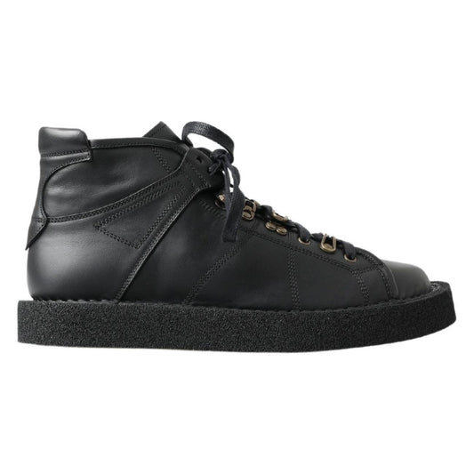 Dolce & Gabbana Black Leather Slip on Stretch Boots 1728,67345645728,Ankle - Boots - Shoes,Black,Boots - Men - Shoes,Boots - Shoes,Dolce & Gabbana,EU40/US7,Material: Leather,Men,Men - Shoes,New with tags,Shoes