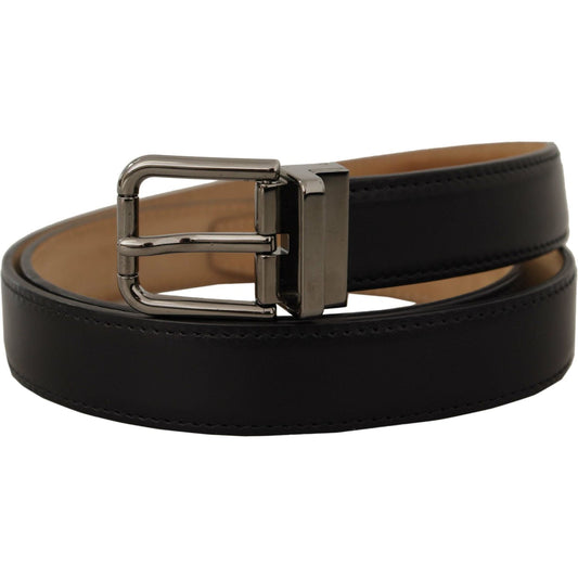 Dolce & Gabbana Black Calf Leather Logo Engraved Metal Buckle Belt1728,67345645728,90 cm / 36 Inches,Accessories,Belts - Accessories,Belts - Men - Accessories,Black,Dolce & Gabbana,Material: Leather,Men,Men - Accessories,New with tags,Regular Belts - Belt