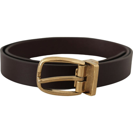 Dolce & Gabbana Dark Brown Calf Leather Gold Tone Metal Buckle1728,67345645728,85 cm / 34 Inches,Accessories,Belts - Accessories,Belts - Men - Accessories,Brown,Dolce & Gabbana,Material: Leather,Men,Men - Accessories,New with tags,Regular Belts - Belts -