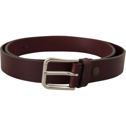 Dolce & Gabbana Maroon Calf Leather Silver Tone Metal Buckle Belt1728,67345645728,80 cm / 32 Inches,Accessories,Belts - Accessories,Belts - Men - Accessories,Dolce & Gabbana,Maroon,Material: Leather,Men,Men - Accessories,New with tags,Regular Belts - Belt