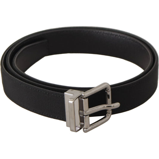 Dolce & Gabbana Black Canvas Leather Silver Metal Buckle Belt1728,67345645728,85 cm / 34 Inches,Accessories,Belts - Accessories,Belts - Men - Accessories,Black,Dolce & Gabbana,Material: Leather,Men,Men - Accessories,New with tags,Regular Belts - Belts - A