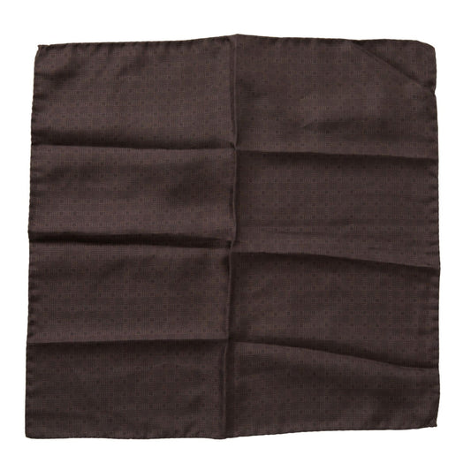 Dolce & Gabbana Brown Patterned Silk Square Handkerchief Scarf 1728,67345645728,Accessories,Brown,Dolce & Gabbana,Men,Men - Accessories,New with tags,Scarves - Accessories,Scarves - Men - Accessories,Scarves - Scarves - Accessories