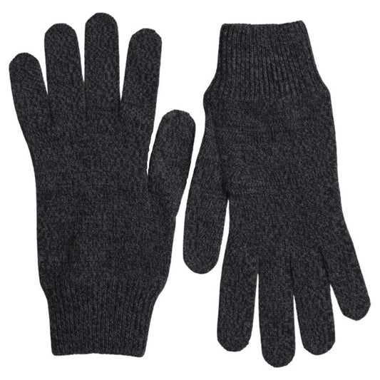 Dolce & Gabbana Gray Virgin Wool Knit Hands Mitten Men Gloves 1728,67345645728,9|M,Accessories,Dolce & Gabbana,Gloves - Accessories,Gloves - Men - Accessories,Gray,Material: 100% Virgin Wool,Men,Men - Accessories,New with tags