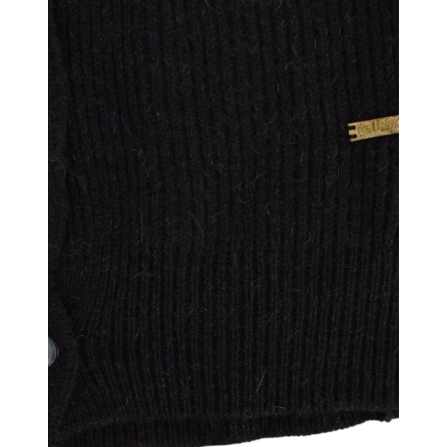 John Galliano Black wool cardigan