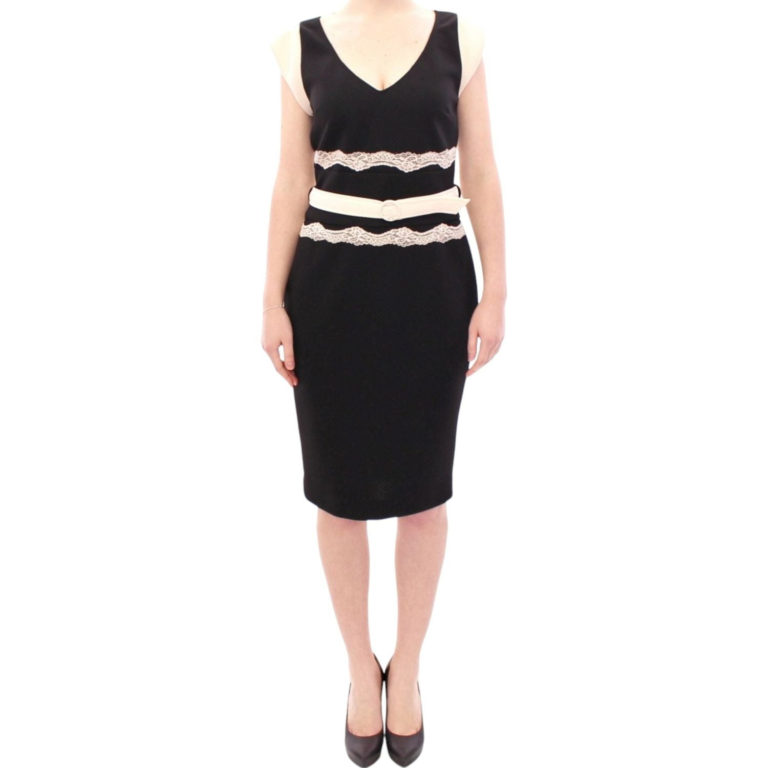 Cavalli Black lace sheath dress