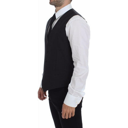 Dolce & Gabbana Gray Slim Fit Button Front Dress Formal Vest 1728,48 | M,67345645728,Clothing,Dolce & Gabbana,Gray,Material:,Men,Men - Clothing,New with tags,Suits & Blazers - Clothing,Vests - Men - Clothing,Waistcoats - Suits & Blazers - Clothing