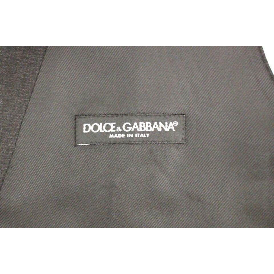 Dolce & Gabbana Gray Slim Fit Button Front Dress Formal Vest 1728,48 | M,67345645728,Clothing,Dolce & Gabbana,Gray,Material:,Men,Men - Clothing,New with tags,Suits & Blazers - Clothing,Vests - Men - Clothing,Waistcoats - Suits & Blazers - Clothing