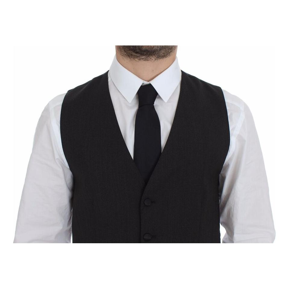 Dolce & Gabbana Gray Wool Stretch Dress Vest Blazer 1728,2% Elastane,44% Wool,67345645728,Clothing,Dolce & Gabbana,Gray,IT44 | XS,IT48 | M,Material: 54% Polyester,Men,Men - Clothing,New with tags,Suits & Blazers - Clothing,Vests - Men - Clothing,Waistcoat