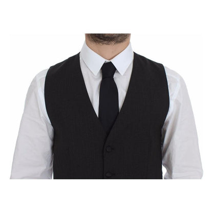 Dolce & Gabbana Gray Wool Stretch Dress Vest Blazer 1728,2% Elastane,44% Wool,67345645728,Clothing,Dolce & Gabbana,Gray,IT44 | XS,IT48 | M,Material: 54% Polyester,Men,Men - Clothing,New with tags,Suits & Blazers - Clothing,Vests - Men - Clothing,Waistcoat