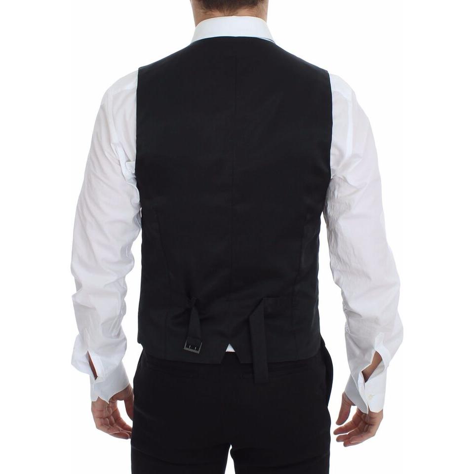 Dolce & Gabbana Gray Wool Stretch Dress Vest Blazer 1728,2% Elastane,44% Wool,67345645728,Clothing,Dolce & Gabbana,Gray,IT44 | XS,IT48 | M,Material: 54% Polyester,Men,Men - Clothing,New with tags,Suits & Blazers - Clothing,Vests - Men - Clothing,Waistcoat