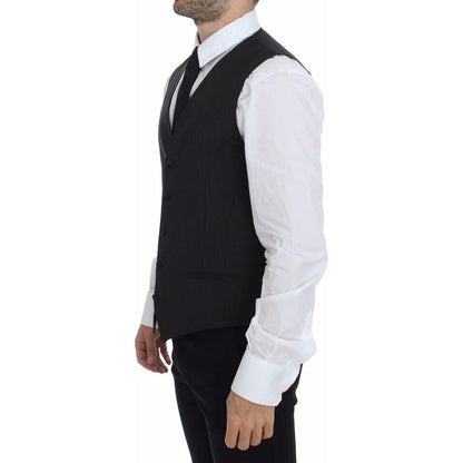 Dolce & Gabbana Gray Wool Stretch Dress Vest Blazer 1728,2% Elastane,44% Wool,67345645728,Clothing,Dolce & Gabbana,Gray,IT44 | XS,IT48 | M,Material: 54% Polyester,Men,Men - Clothing,New with tags,Suits & Blazers - Clothing,Vests - Men - Clothing,Waistcoat