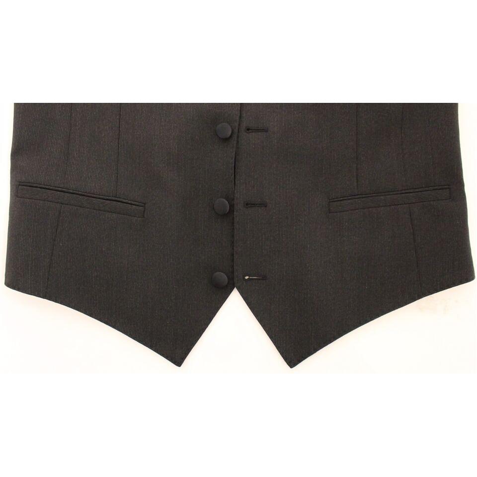 Dolce & Gabbana Gray Wool Stretch Dress Vest Blazer 1728,2% Elastane,44% Wool,67345645728,Clothing,Dolce & Gabbana,Gray,IT44 | XS,IT48 | M,Material: 54% Polyester,Men,Men - Clothing,New with tags,Suits & Blazers - Clothing,Vests - Men - Clothing,Waistcoat