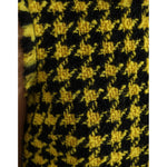 Dolce & Gabbana Houndstooth Knitted Chic Yellow Mini Skirt Dolce & Gabbana Goldenrod