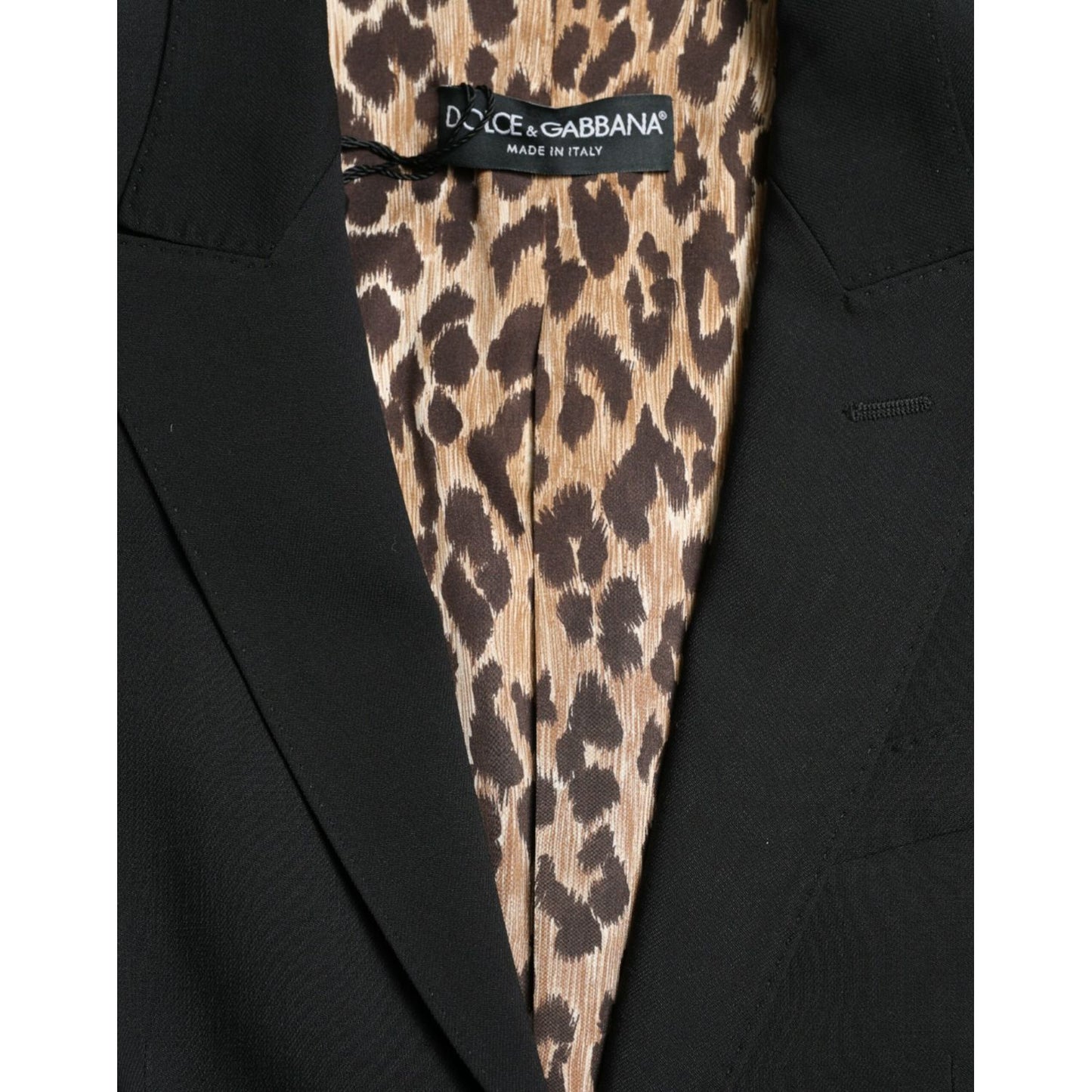 Dolce & Gabbana Black Wool Single Breasted Blazer Coat Jacket