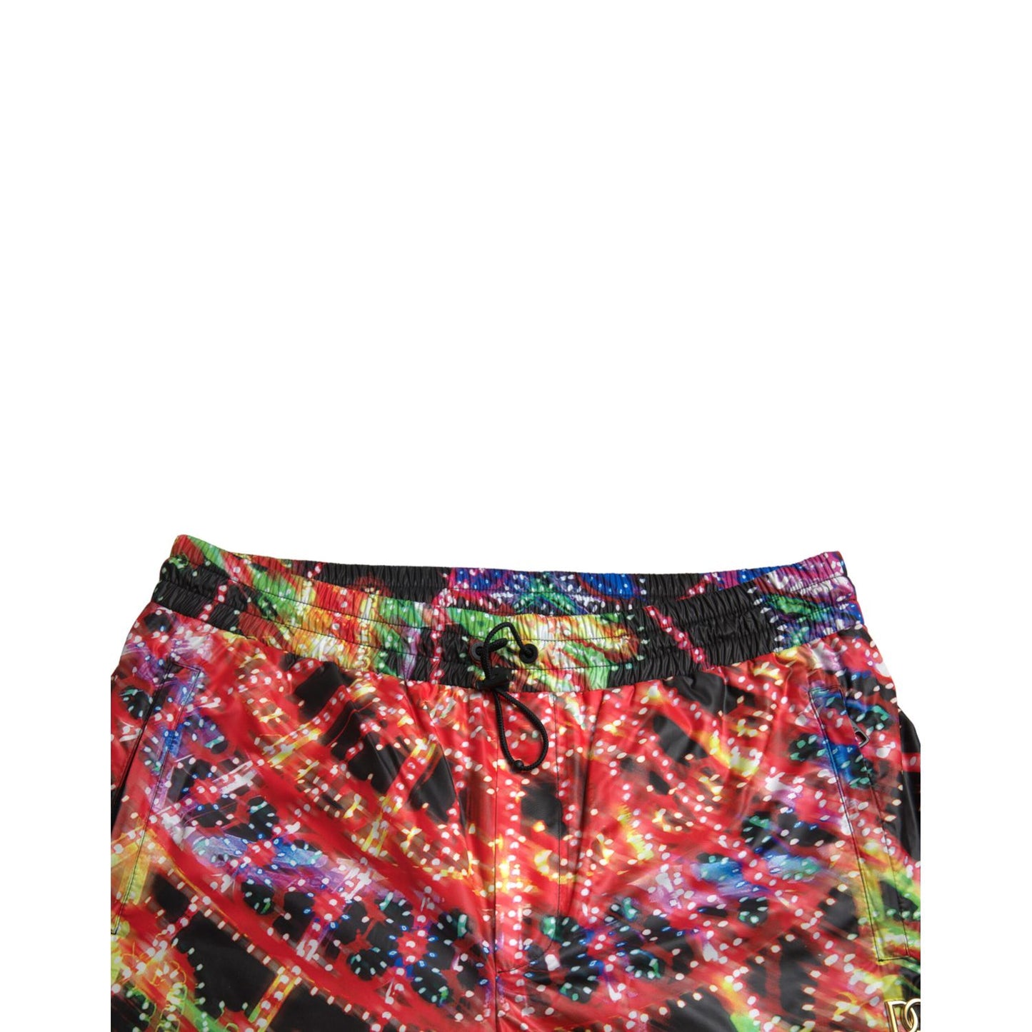 Dolce & Gabbana Multicolor Luminarie Print Men Bermuda Shorts