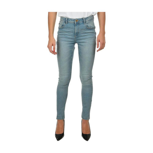Yes Zee Blue Cotton Women's Skinny Jean YE-12221-W28