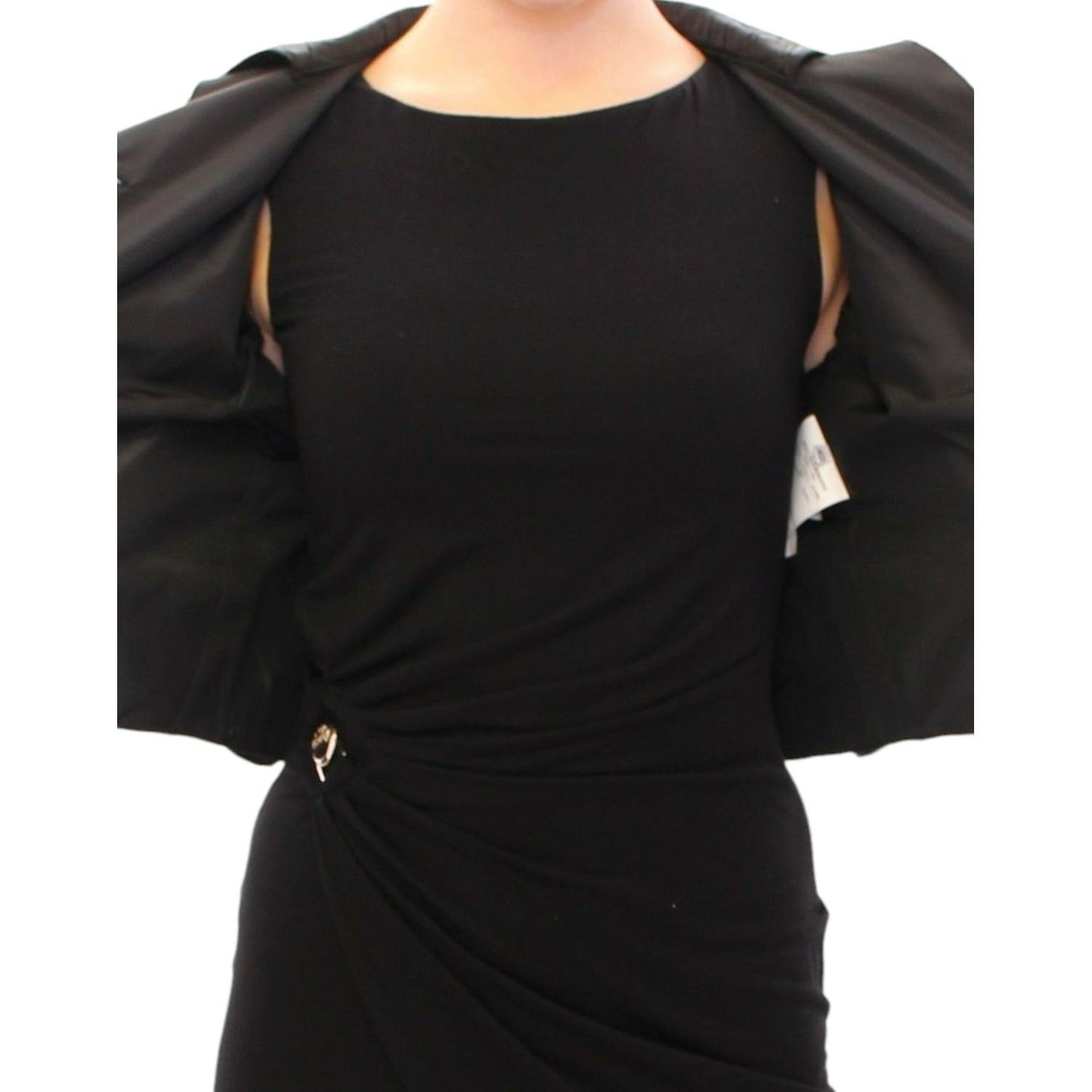 Dolce & Gabbana Black Short Bolero Shrug Jacket Coat