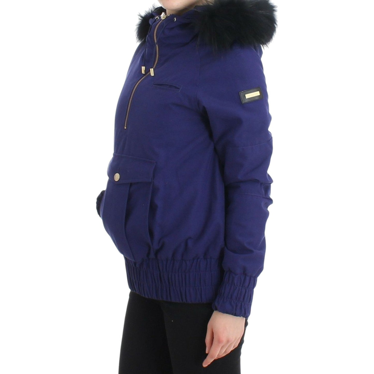 GF Ferre Blue Padded Jacket Hooded Short K-Way12% Polyamide,16% Polyester,1728,67345645728,Blue,Clothing,GF Ferre,IT42,Jackets & Coats - Clothing,Jackets & Coats - Women - Clothing,Material: 72% Cotton,New with tags,Parkas - Jackets & Coats - Clothing,Wom