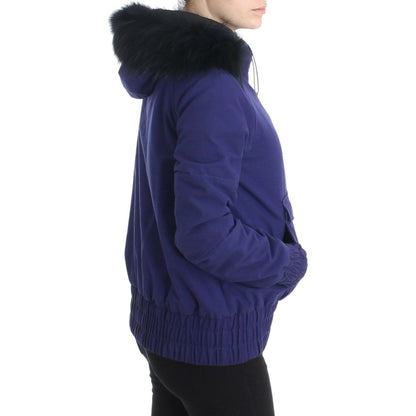GF Ferre Blue Padded Jacket Hooded Short K-Way12% Polyamide,16% Polyester,1728,67345645728,Blue,Clothing,GF Ferre,IT42,Jackets & Coats - Clothing,Jackets & Coats - Women - Clothing,Material: 72% Cotton,New with tags,Parkas - Jackets & Coats - Clothing,Wom