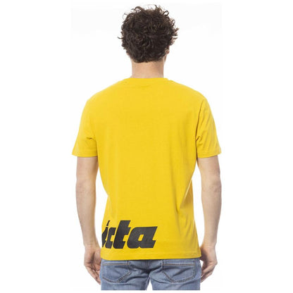 Invicta Yellow Cotton Men T-Shirt 1728,67345744032,Bicolor,Clothing,Invicta,L,M,Men,Men - Clothing,New with tags,S,Sportswear - Clothing,T-Shirts - Clothing,T-Shirts - Men - Clothing,T-Shirts - Sportswear - Clothing,T-Shirts - T-Shirts - Clothing,XL,XXL