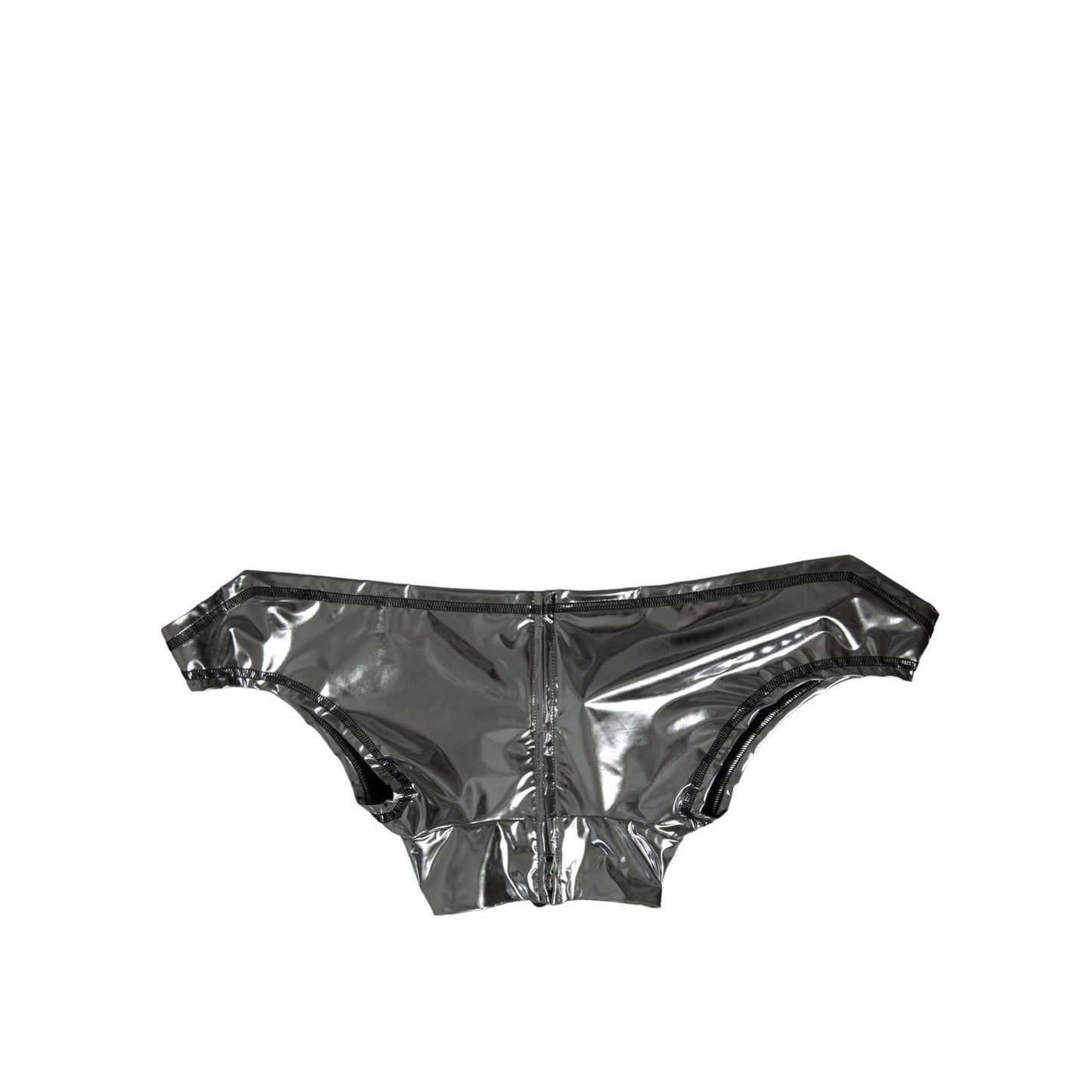 Dolce & Gabbana Silver Polyester Stretch Top