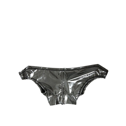 Dolce & Gabbana Silver Polyester Stretch Top