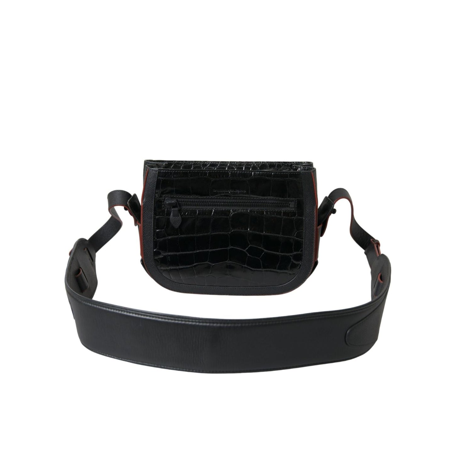 Balenciaga Black Exotic Leather Shoulder Crossbody Camera Bag