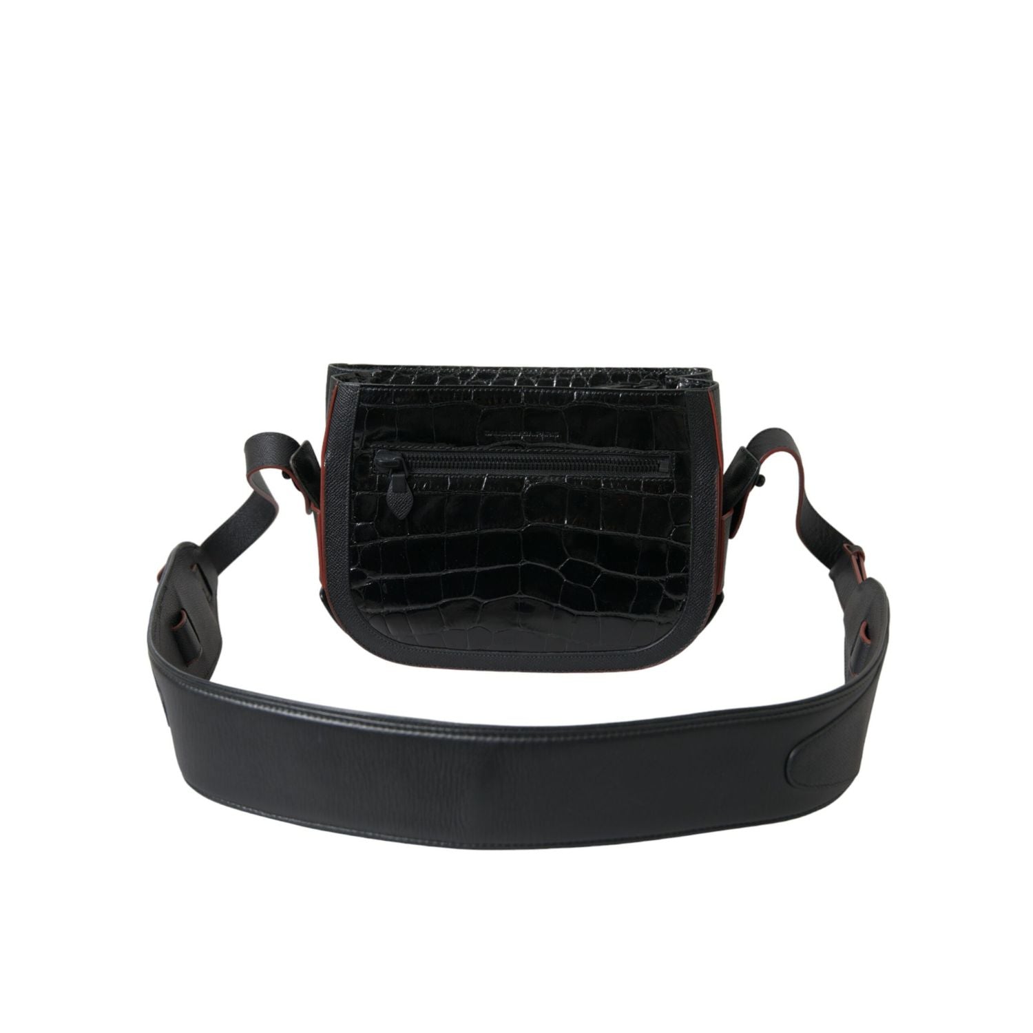 Balenciaga Black Exotic Leather Shoulder Crossbody Camera Bag