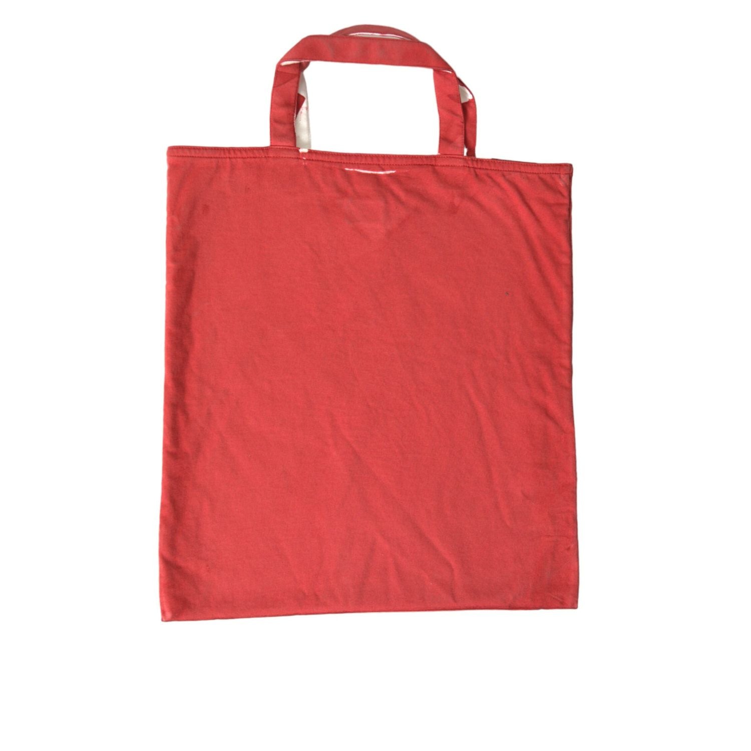 Prada Red Jersey Fabric Logo Shoulder Shopping Tote Bag