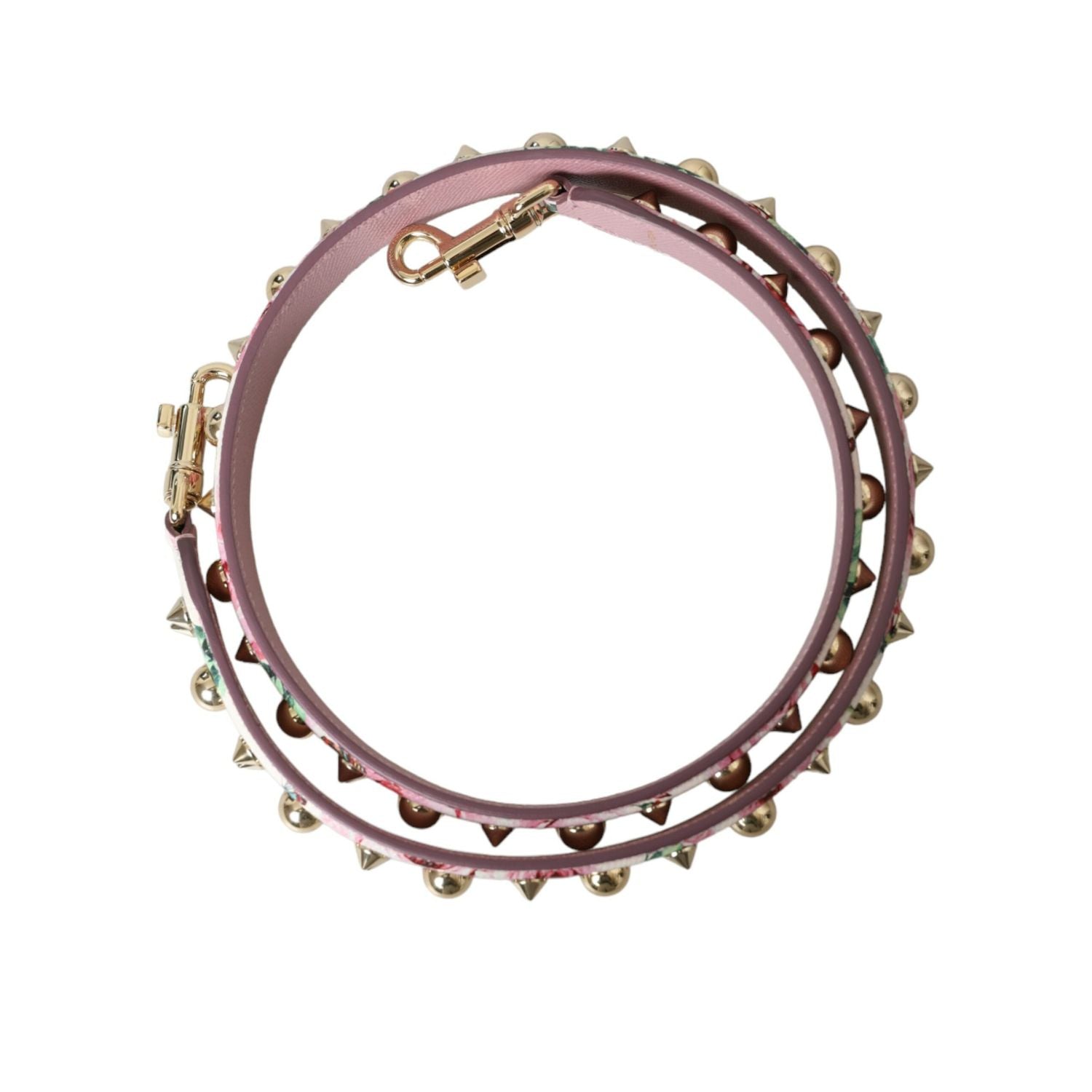 Dolce & Gabbana Pink Floral Handbag Accessory Shoulder Strap