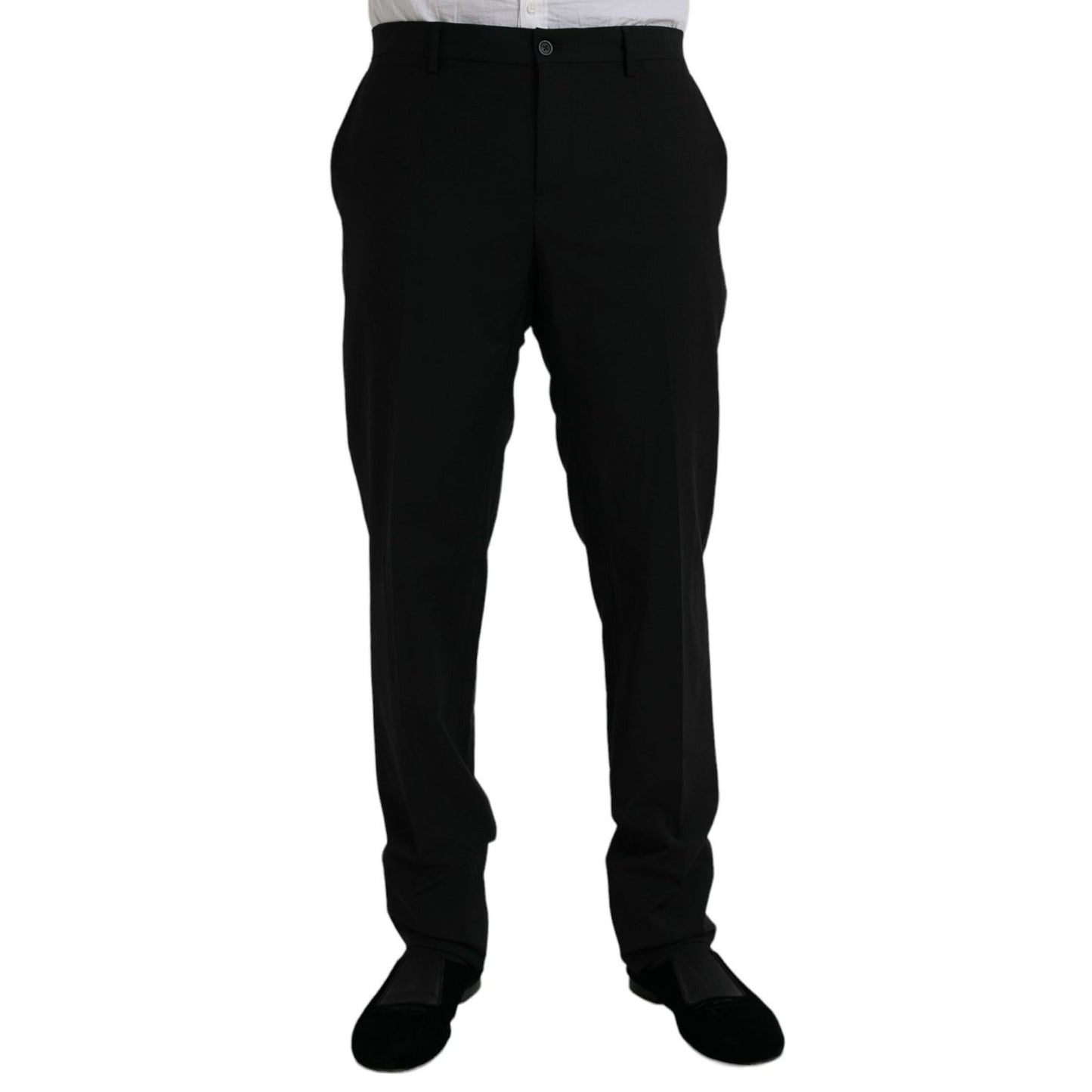 Dolce & Gabbana Black Polyester STAFF Formal 3 Piece Suit