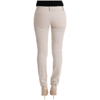 Ermanno Scervino White Slim Fit Casual Jeans
