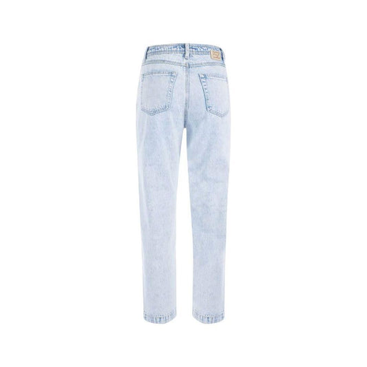Yes Zee Blue Cotton Women's High-Waisted Jean YE-12222-W26