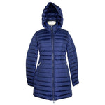 Add Elegant Blue Down Puffer Jacket with Hood AD-7990-IT42|M