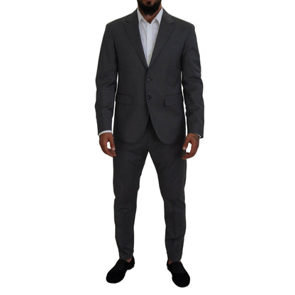 Dsquared² Gray Wool Single Breasted 2 Piece CIPRO Suit