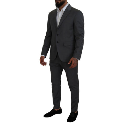 Dsquared² Gray Wool Single Breasted 2 Piece CIPRO Suit