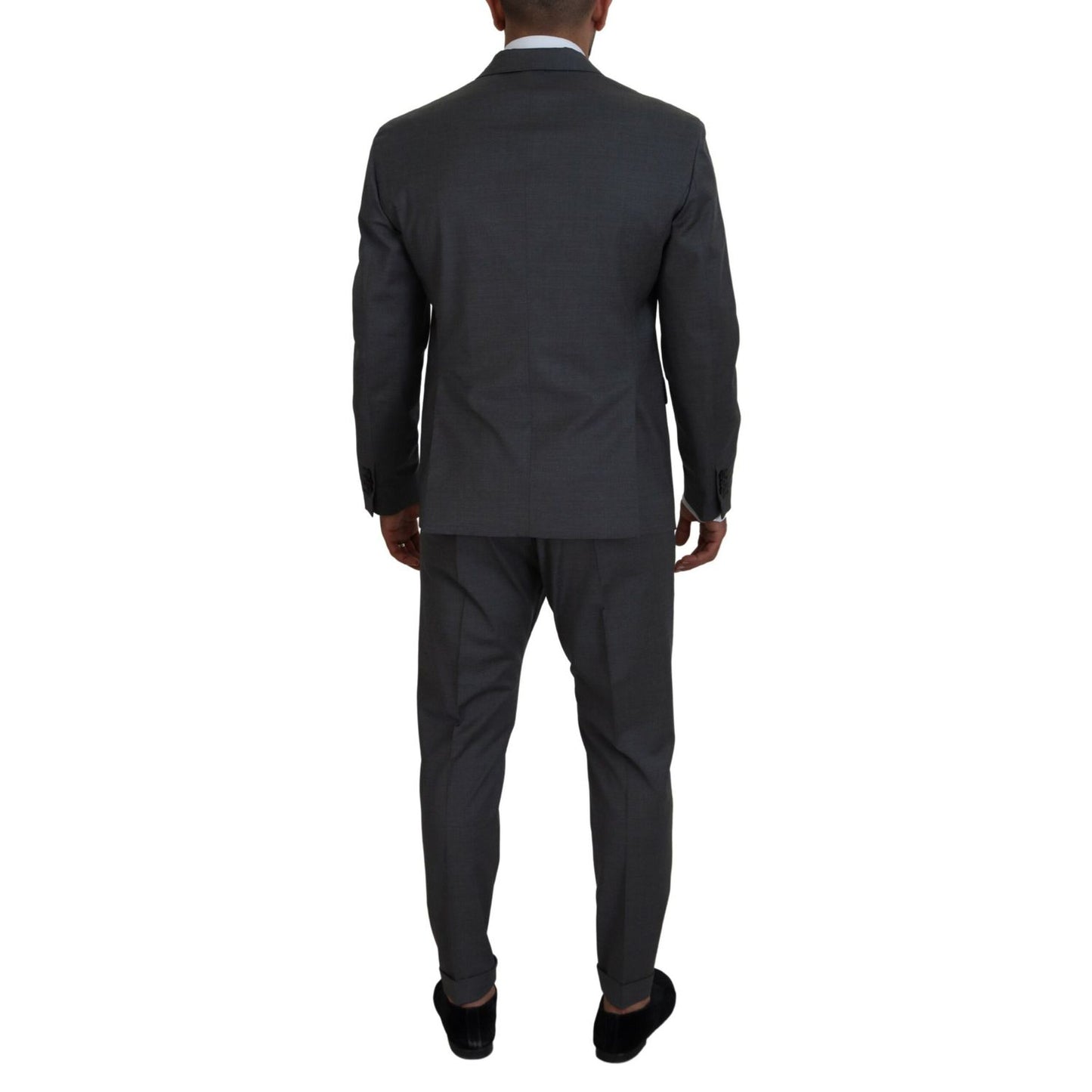Dsquared² Gray Wool Single Breasted 2 Piece CIPRO Suit