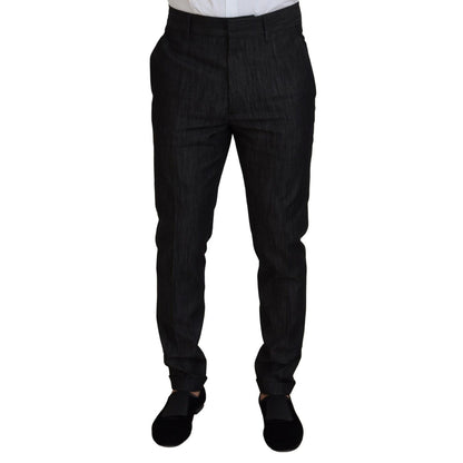 Dsquared² Black Cotton Single Breasted 2 Piece MIAMI Suit