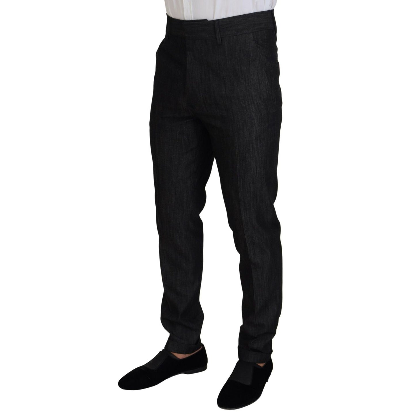 Dsquared² Black Cotton Single Breasted 2 Piece MIAMI Suit
