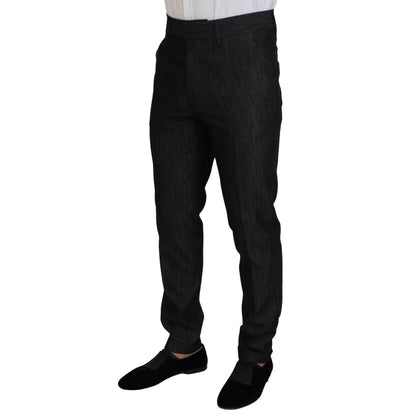 Dsquared² Black Cotton Single Breasted 2 Piece MIAMI Suit